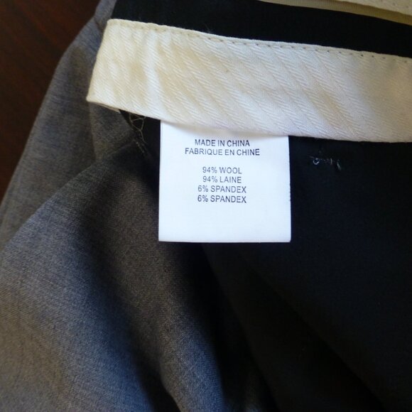 THEORY EMERY WOOL TROUSERS IN LIGHT GRAY SZ 0 NWT - Picture 5 of 7